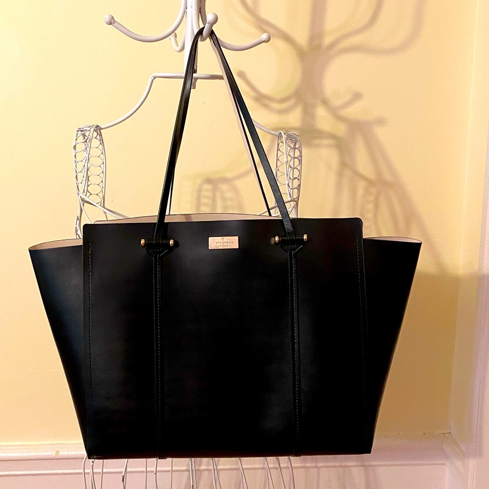 Kate Spade Arbour Hill Annelle black leather tote
